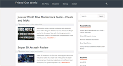 Desktop Screenshot of friendourworld.org